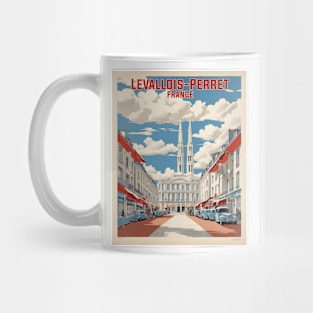 Levallois Perret France Vintage Travel Poster Tourism Mug